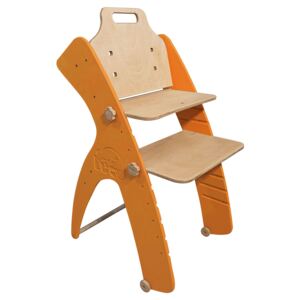 Detská rastúca stolička Smart Leo Simple - oranžová