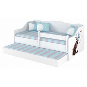 Detská posteľ s prístelkou Lully 160x80cm - ĽADOVEJ KRÁĽOVSTVO 2