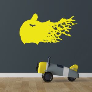 GLIX Batman Dark Knight - nálepka na stenu Žltá 50x30 cm