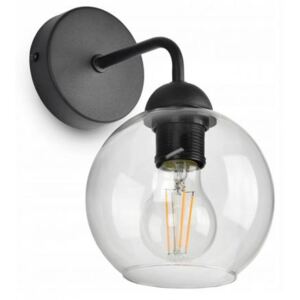 Sklenená nástenná lampa LED Ball biela