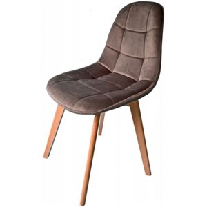 Tmavo sivá moderná stolička s luxusným čalúnením