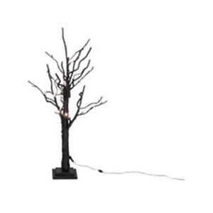 Stromček čierny LED svetlo 2ks set dekorácia NUIT NOIRE