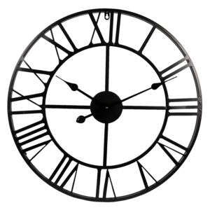 Kovové hodiny s rímskymi číslicami - Ø 60 * 4 cm