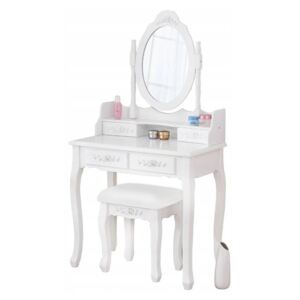 Bestent Toaletný stolík Primadonna WHITE + Darček