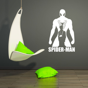GLIX Avengers Spider Man - samolepka na stenu Biela 60x35 cm