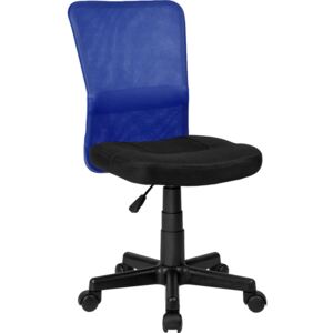 Tectake 401794 kancelárska stolička patrick - čierna / modrá