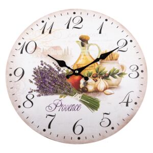 Nástenné hodiny Provence styl, 34 cm