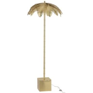 Lampa zlatá palmový list kovová stojaca THE ROARING TWENTIES