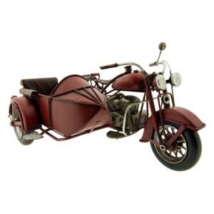 Retro model motocykla s postranným vozíkom - 27 * 20 * 14 cm