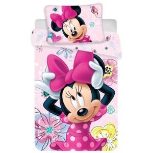 Obliečky do postieľky Minnie Mouse baby 04 100x135 40x60 cm 100% Bavlna Jerry Fabrics