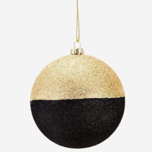 Trblietavá vianočná ozdoba Black/Gold