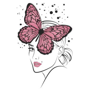 Ilustrácia Lady Butterfly1, Martina Pavlova