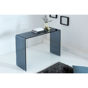 Sklenený kancelársky stôl Phantom 100 cm / antracit
