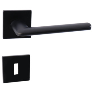 Dverové kovanie MP Eliptica HR 3098 5 S (BS) - BB kľučka-kľučka otvor pre obyčajný kľúč/BS (čierná mat)