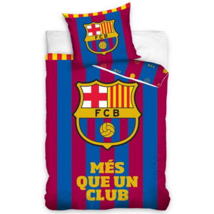 CarboTex Bavlnené obliečky FC Barcelona Viac než len klub, 140 x 200 cm, 70 x 80 cm