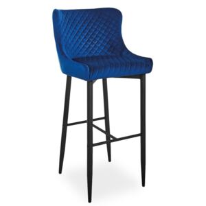 Moderná barová stolička Colin velvet