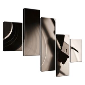 Obraz na plátne Gramofón a vinylová platňa 100x75cm 1126A_5K