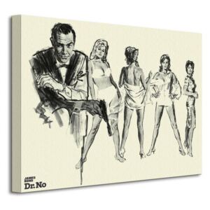Obraz na plátne James Bond (Dr. No - Sketch) 40x30 WDC92220