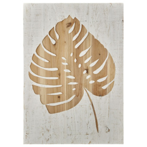 Drevený obraz Graham & Brown Tropical Leaf, 50 × 70 cm