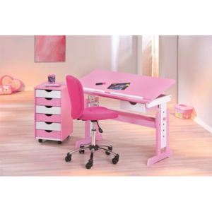 HALMAR, DOLLY rastúci detský písací stôl, ružový