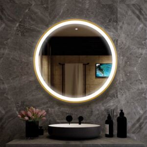 Dizajnové zrkadlo Sunner LED zlaté dz-sunner-led-zlate-2974 zrcadla