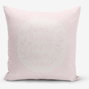 Obliečka na vankúš s prímesou bavlny Minimalist Cushion Covers Home Sweet Home, 45 × 45 cm