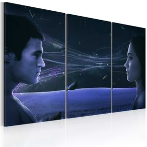 Obraz na plátne - Magnetic gaze - triptych 60x40 cm