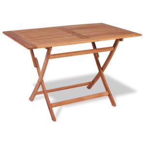 Skladací záhradný jedálenský stôl 120x70x75 cm teakové drevo