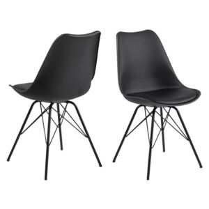 Dizajnová stolička Nasia, čierna