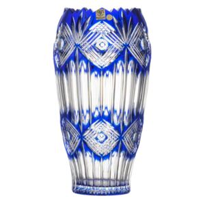Krištáľová váza Mary, farba modrá, výška 255 mm
