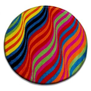 Detský kusový koberec Mat viacfarebný kruh 120x120, Velikosti 120cm