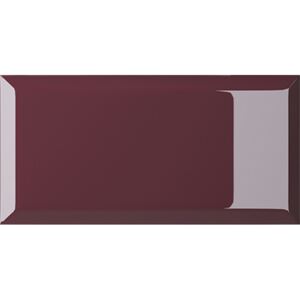 Obklad bordový lesklý 10x20cm vzhľad tehlička BISELLO BORDEAUX