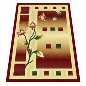 Kusový koberec Leon červený, Velikosti 80x150cm