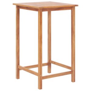 Vonkajší barový stôl 65x65x110 cm masívne teakové drevo