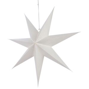 Vianočná svetelná LED dekorácia - papierová hviezda, 75cm