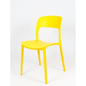 MAXMAX Designová židle BIBIONE - žlutá