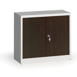Alfa 3 Zváraná skriňa s lamino dverami, 800 x 920 x 400 mm, RAL 7035/wenge