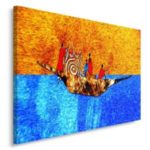 CARO Obraz na plátne - On The Boat 70x50 cm