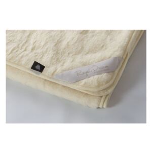BonamiBéžová vlnená deka Royal Dream Merino, 90 x 200 cm