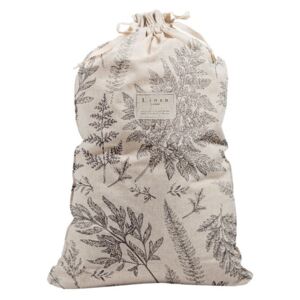 Látkový vak na bielizeň s prímesou ľanu Linen Couture Bag Countryside, výška 75 cm