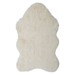 Krémový kožušinkový koberec Floorist Soft Bear, 90 x 140 cm