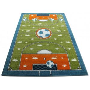 Detský koberec Futbalové ihrisko zelený, Velikosti 120x170cm