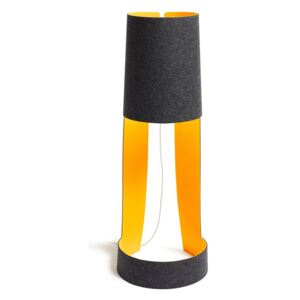 Dizajnérska stojaca lampa Mia XL grafit-oranžová