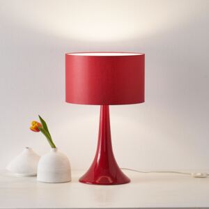 Stolná lampa L1810 keramický podstavec červená