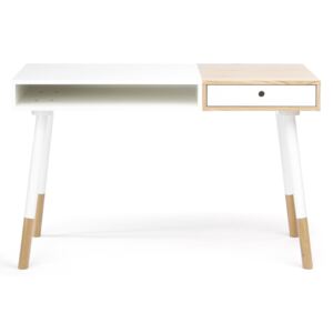 Woodman Sonnenblick písací stôl, biela/béžová
