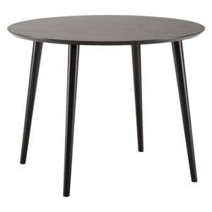 Woodman Cloyd okrúhly jedálenský stôl čierny, čierna