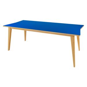 Woodman Arrow jedálenský stôl lino/dub, béžová/modrá