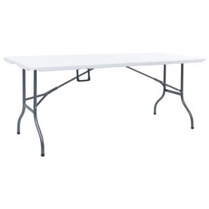 Skladací záhradný stôl biely 180x72x72 cm HDPE