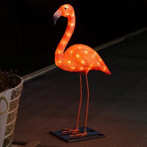 Dekoračné LED svietidlo Plameniak 65 cm