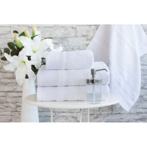 XPOSE ® Froté ručník KIRA - bílá 50x90 cm